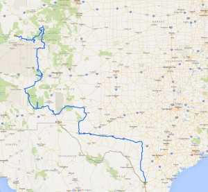 Route New Mexico und der Südwesten