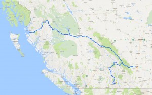 Route Alberta und B.C. - Teil 2